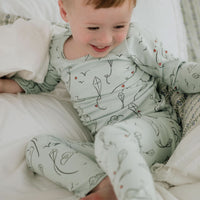 Youth Bamboo 2-Piece Long-Sleeve Snug-Fit Lounge Set | Kite Dreams