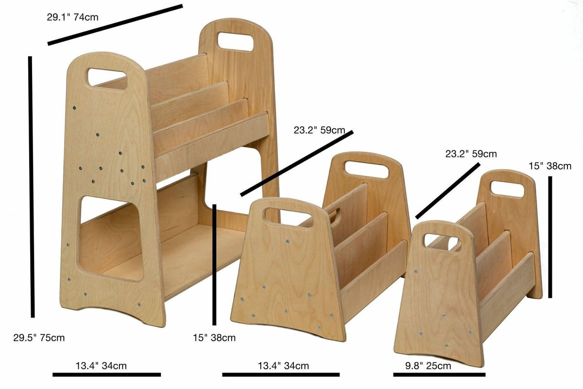 Wooden Bookshelf / Small-Medium-Large Size-1